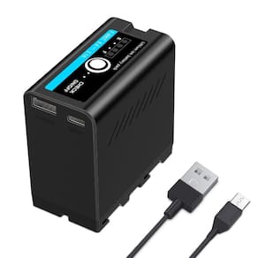 Bateria recarregável MN-F990T multifuncional com saída USB-C