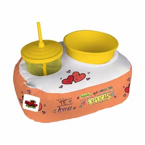 Almofada Kit Pipoca Cinema 1 Copo Canudo Balde Namorados Te Amo Tanto Que Não Sei Explicar