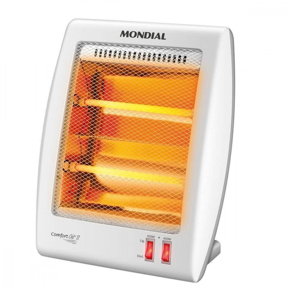 Aquecedor Elétrico Mondial A-16 Quartzo Branco Com Cinza 127V