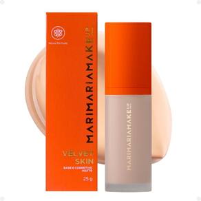 Base e Corretivo Matte Mari Maria Makeup Velvet Skin Bege Claro 1 25g