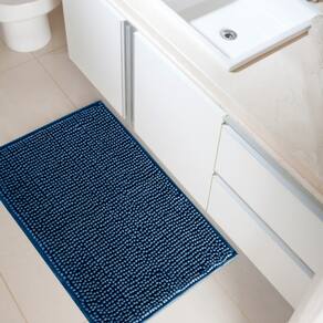 Tapete Banheiro 40x60 Antiderrapante Bolinha Microfibra Macarrão