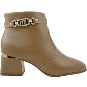 Bota Feminina Casual Dia a Dia Cano Baixo Salto Bloco Bico Redondo Modare 7082.102