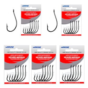 Kit Anzol MS Super Maruseigo Black Nº 24/ 26 / 28 / 30 - 100un (2 Cartelas Cada)