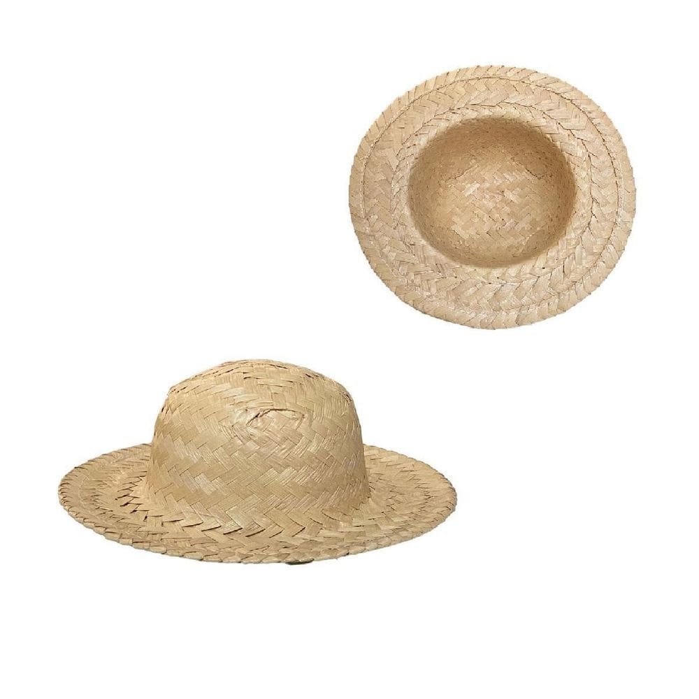 Mini Chapeu De Palha Festa Caipira Junina 18Cm - 3 Un