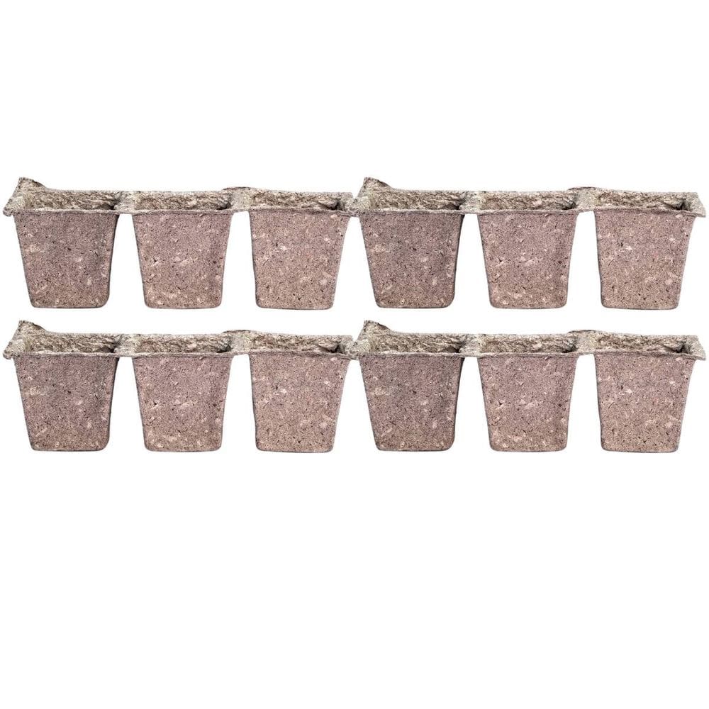 KIT Vasos Biodegradáveis Quadrado (12 unidades) NAGMOBIO