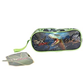 Estojo Escolar Infantil Com 2 Compartimentos Com 3 Modelos Modelo:dinossauro T-rex