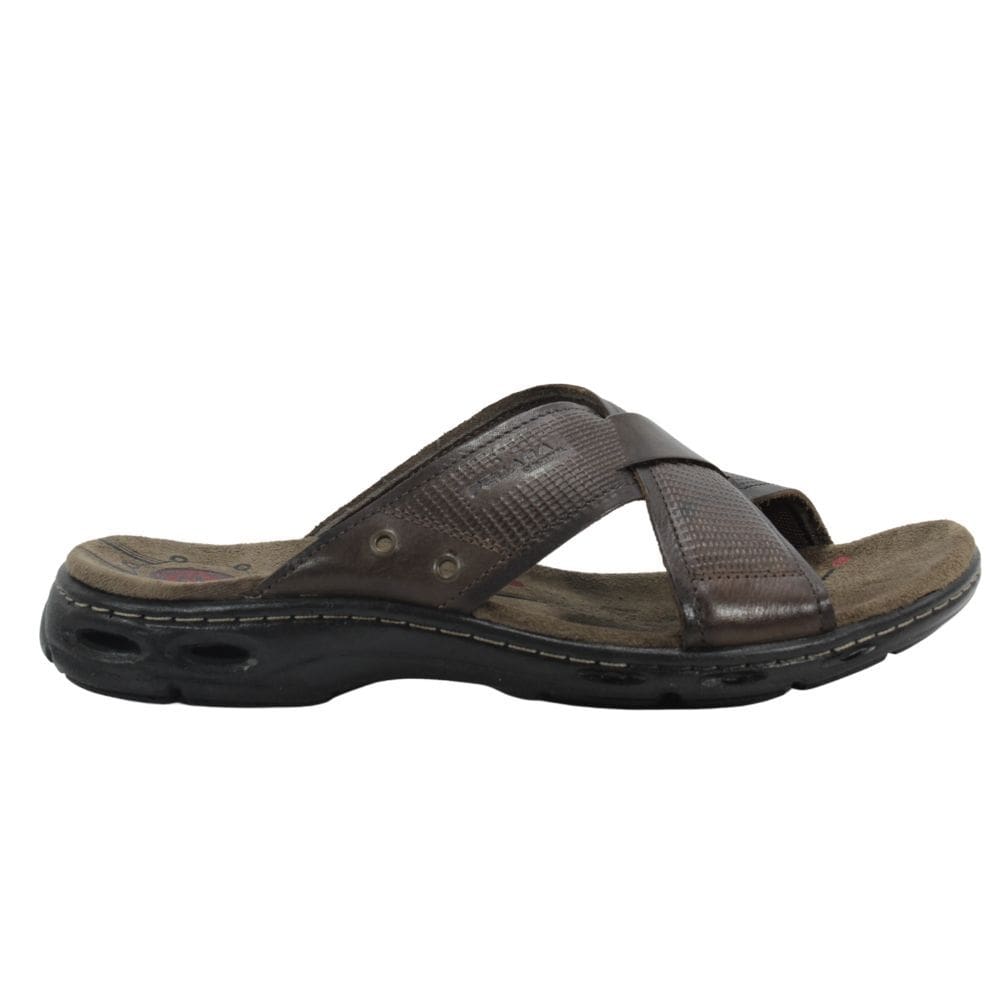 Chinelo Masculino Slide Pegada Anilina Cravo