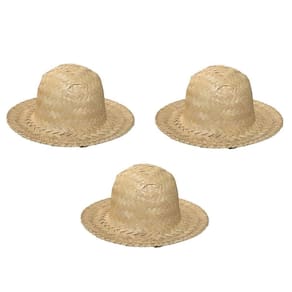 Kit 3 Mini Chapéus De Palha Para Festa Junina Caipira 18Cm