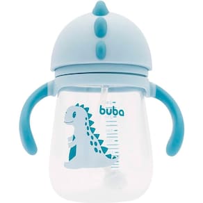 Copo com Alça Removível Espinho do Dino Azul 12580 - Buba