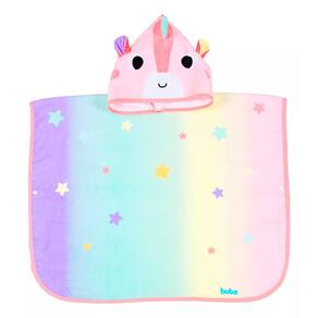 Toalha Poncho Estampa Divertida Unicórnio 17066 - Buba