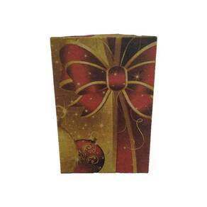 Caixa De Natal 6 Brigadeiros - Modelo 6 - Kit 25Und