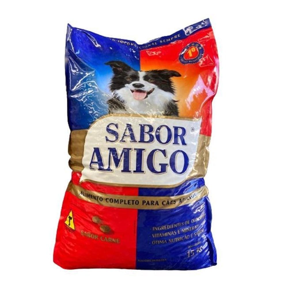 Ração Para Cão Adulto Sabor Amigo 18% Prot. - 15 Kg
