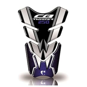 Kit Protetor De Tanque E Bocal Adesivo Moto Honda Cb Twister 250 Azul Azul