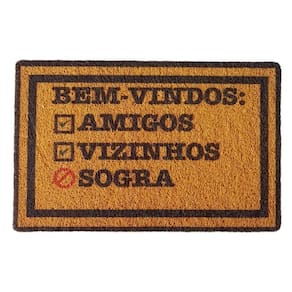 Tapete de porta capacho divertido tapetinho de entrada