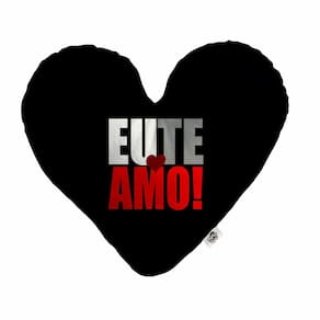 Almofada Coração Pelúcia Eu Te Amo Vermelho Namorados Tamanho:P
