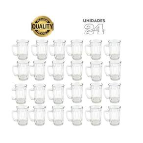 Conjunto Com 24 Canecas De Chopp Cerveja De Vidro 400Ml