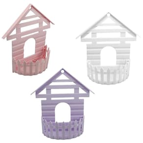 Vaso Cachepot Parede Suculenta Casinha 22X20X6,5Cm Plastico