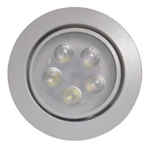 Kit 10 lâmpadas spot led 5w embutir redonda bco frio bivolt