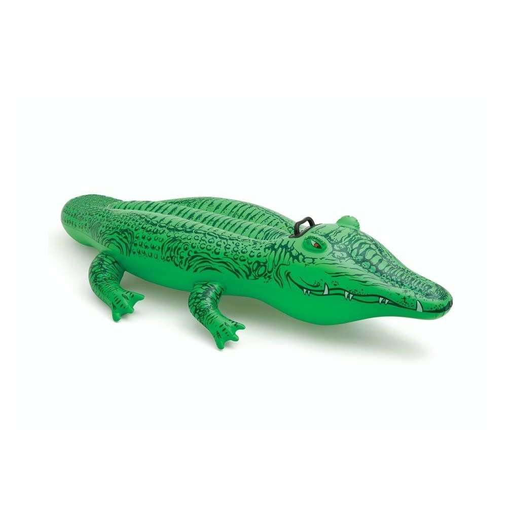 Bote Inflável Infantil Intex Jacaré 168cm Até 50kg Verde