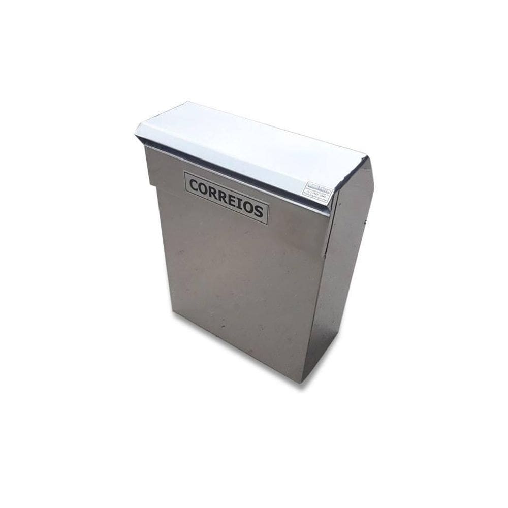 Caixa de inox modelo l para vidro valeinox