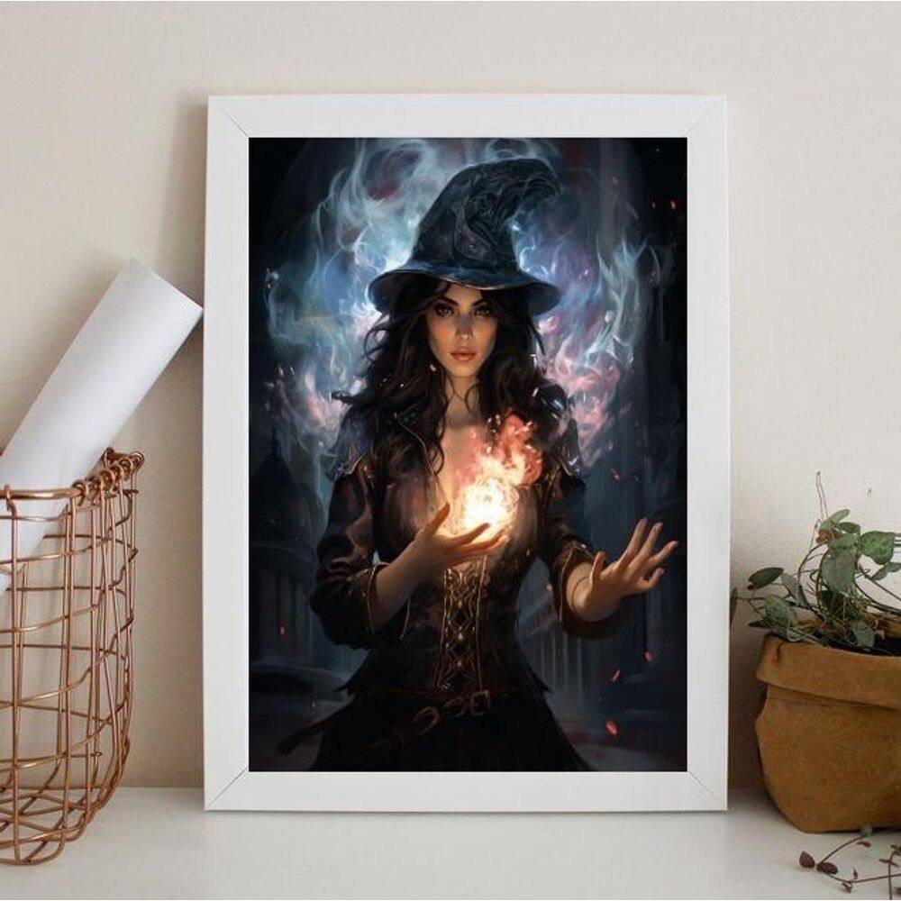 Quadro Decorativo Arquétipo Bruxa 33X24Cm