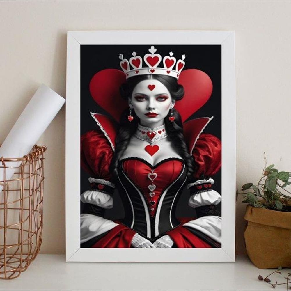 Quadro Decorativo Arquétipo Rainha Copas 45X34Cm