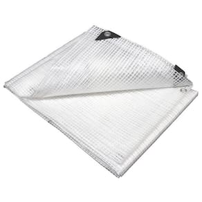 Lona Plástica Transparente Impermeável Proteção Toldo 4 x 4