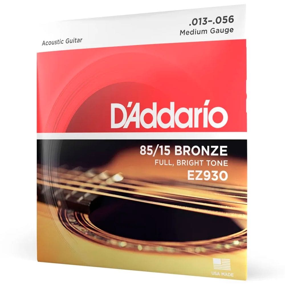 Encordoamento Para Violão D`ddario Aço EZ930 .013