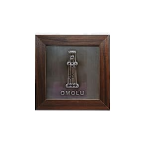 Quadro Decorativo Orixás Omolu Obaluaê Moldura Escura