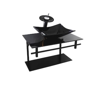 Gabinete de vidro para banheiro 60cm retangular ap slim mármore preto dourado
