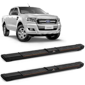 Estribo Ranger 2013 a 2023 Aluminio Preto Keko My Road