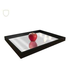 Bandeja Decoração Madeira Fundo Espelhado 40X26Cm Premium