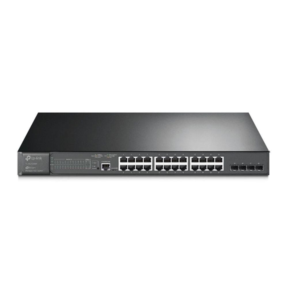 Switch Tp-Link Gigabit 24 Portas Poe+ E 4 Sfp Tl-Sg3428Mp