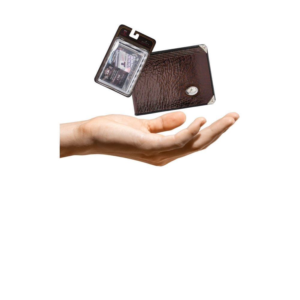 Kit Carteira Pequena Mitty Couro + Refil Mitty M0 Plm0 Cafe