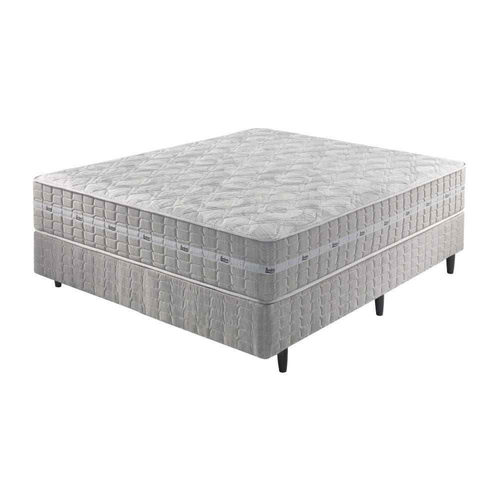 Cama Box + Colchão Casal Molas Ensacadas Alabama 138x188x61cm