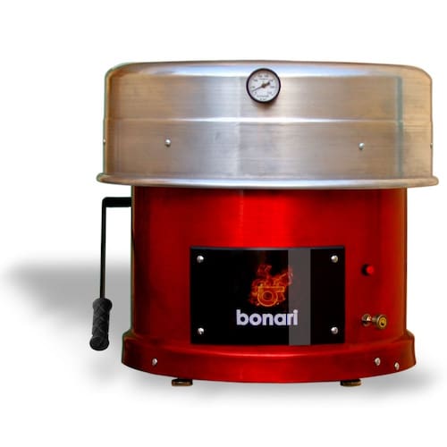 Forno de pizza a gás bonari b-350 alumínio vermelho