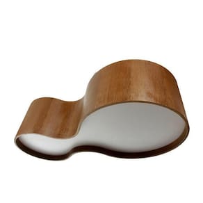 Plafon Semi Cilíndrico Madeira 85Cm