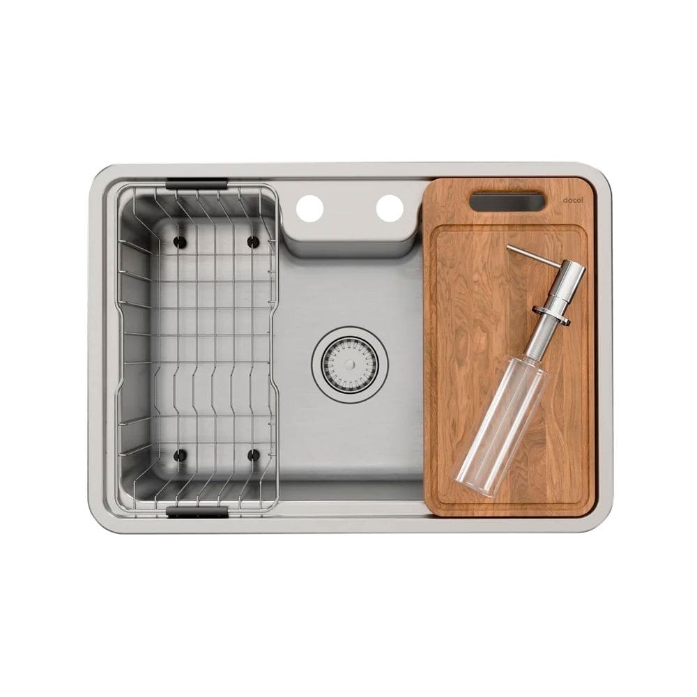 Cuba Docol Massima 68X48 1569316 Inox Escovado Com Acessórios