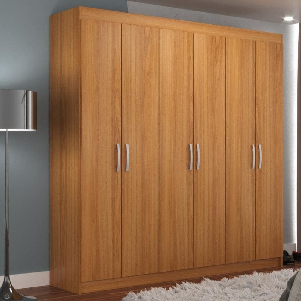 Guarda Roupa Casal 6 Portas 2 Gavetas Montreal Evidência