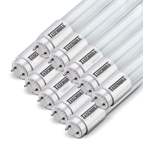 10 Lâmpadas Tubo Led T8 20,5W 120Cm G13 Taschibra Luz 3000K