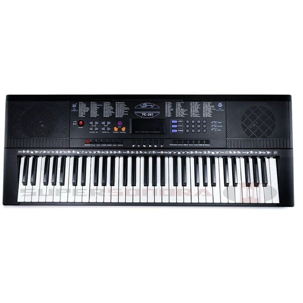 Teclado musical estudante spring tc-261 - 61 teclas 5 oitava