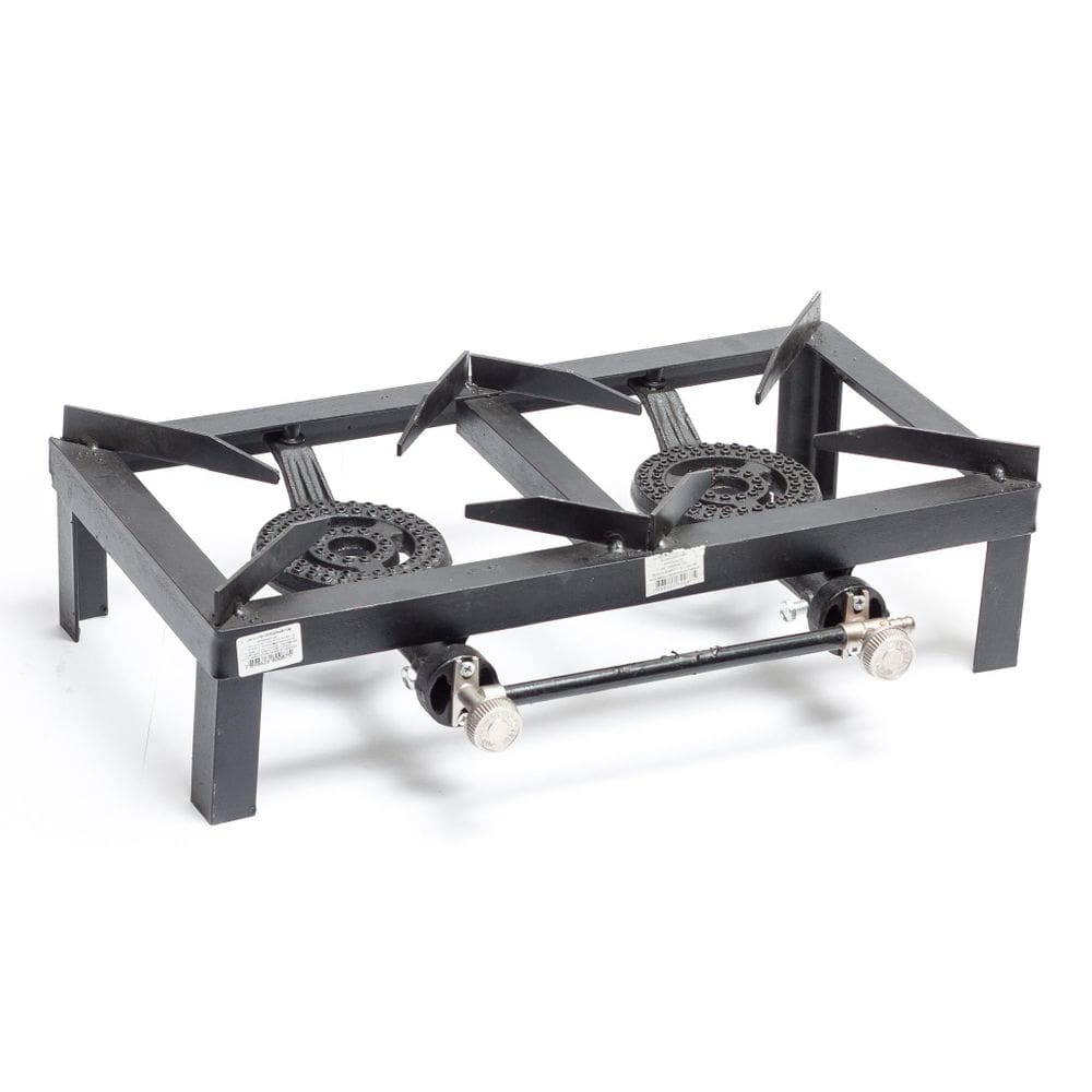 Fogão alta pressão 2 bocas queimador ferro fundido