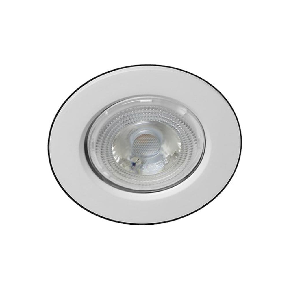 Embutidor Redondo Fixo Minispot 103mm Branco Brilhante Dramalux EMB10003BB