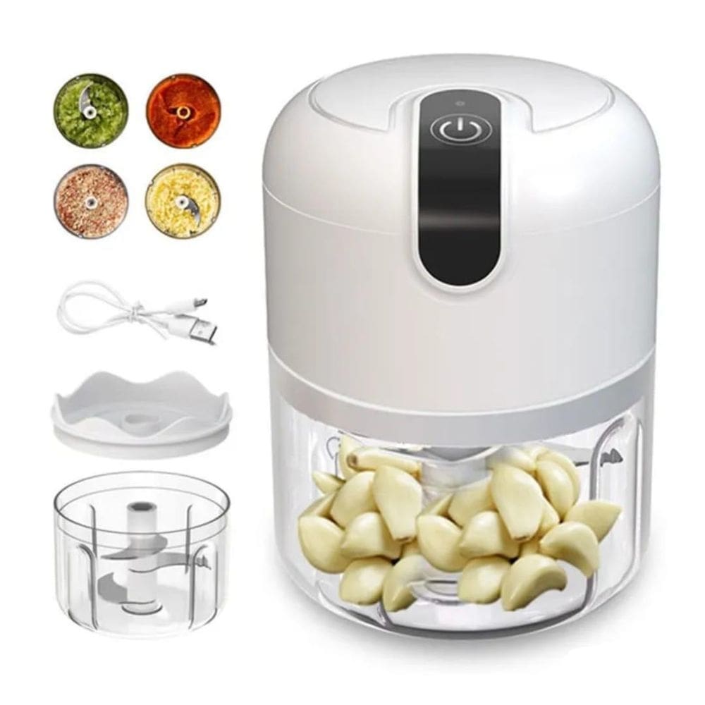 Mini triturador processador moedor elétrico recarregável usb
