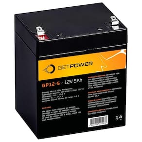 Bateria cinza-ácido 12v 5ah abs getpower gp12-5