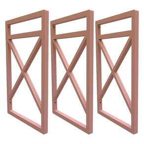 Suporte para prateleira estilo industrial 03 un. rose gold