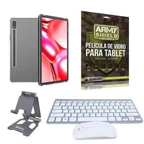 Kit Capa Antishock Para Galaxy Tab S7 11 + Teclado E Mouse