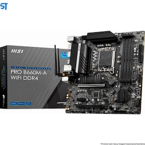 Placa mãe msi pro b660m-a wifi ddr4 matx  s/box