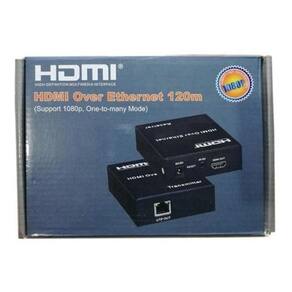 Extensor hdmi 120 metros cat5 cat6 tx rx tcp/ip