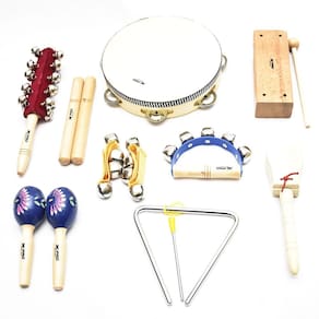Kit bandinha ritmica infantil 9 pecas com bag lt9